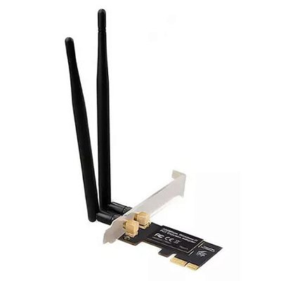 Placa De Rede Knup Pci-e X1 300mbps Wifi 2 Antena Kp-T118 - 12990