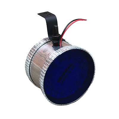 Canhão Prata de Led Azul - Corujinha Médio