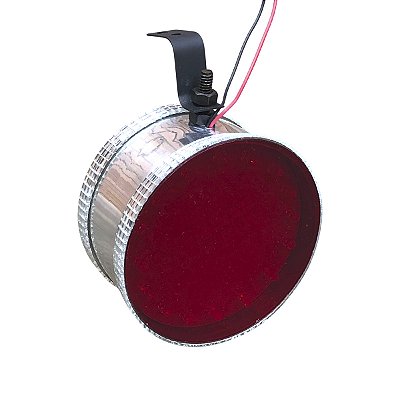 Canhão Prata de Led Vermelho - Corujinha Grande