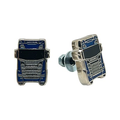 Par de Parafusos para Placa Scania Caminhão Azul