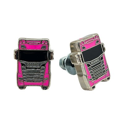 Par de Parafusos para Placa Scania Caminhão Rosa