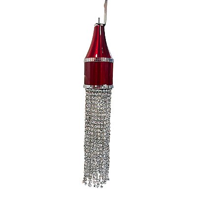 Abajur Pendente Vermelho em LED Vermelho