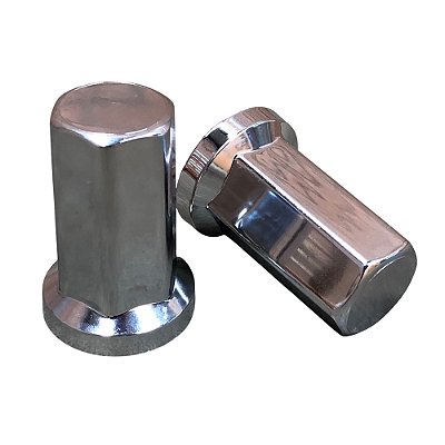 Capa de Porca Sextavada Longa Cromada