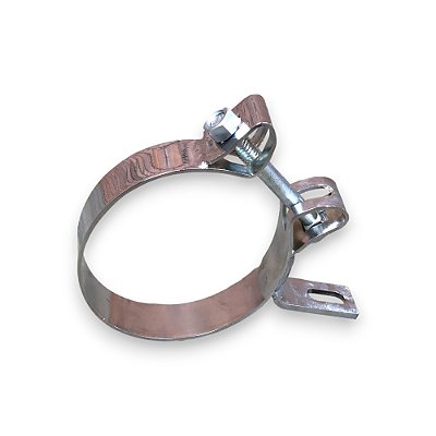 Abraçadeira para Escapamento 5" com Alça Cromada