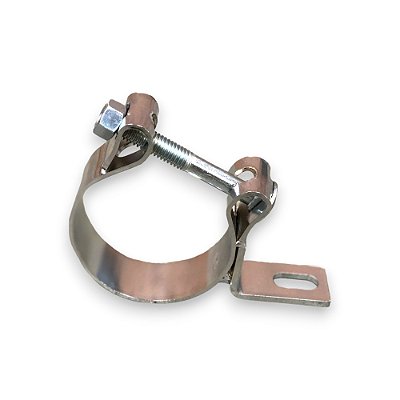 Abraçadeira para Escapamento 3 1/2" com Alça Cromada