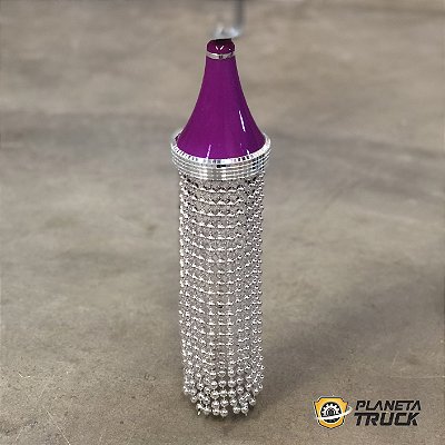 Abajur Pendente Roxo em LED Roxo 12v