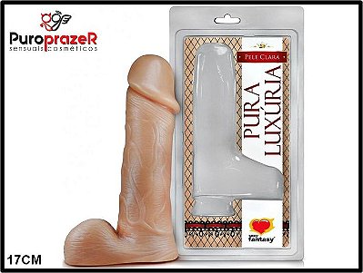 PRÓTESE SEM VIBRADOR COM ESCROTO 18CM - SEXY FANTASY