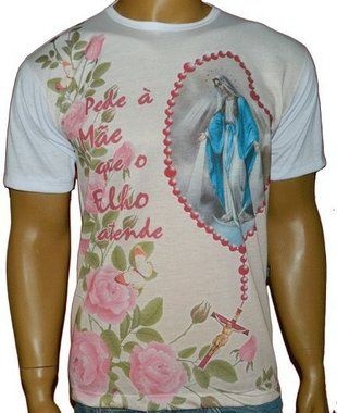 Camiseta Nossa Senhora das Graças, Terço Camiseta Nossa Senhora das Graças, Terço