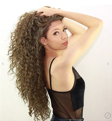 EDIÇÃO LIMITADA - Lace front wig cacheada Melanin Quen
