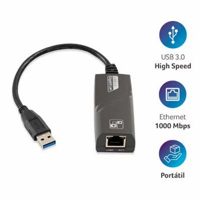 Cabo Conversor Multilaser Usb X RJ45F WI422