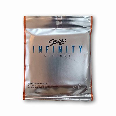 Encordoamento para Violão Aço 0.11 0.52 Seizi Infinity Light Coated