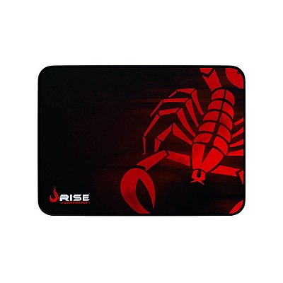 Mousepad Rise Gaming Escorpion Red Médio Borda Costurada RG-MP-04-SR