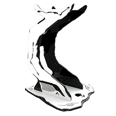 Suporte Headset Rise Gaming Alien Pro Black And White RM-AL-02-BW