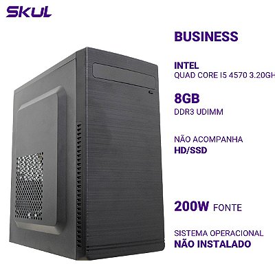 Computador Business B500 Quad Core I5 4570 3.20ghz Mem 8gb Ddr3 Sem Hd/ssd Fonte 200w