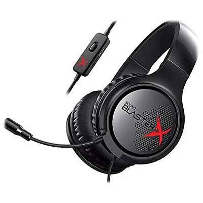 Headset Gamer Creative Labs Sound Blaster X Pro-Gaming H3 Preto