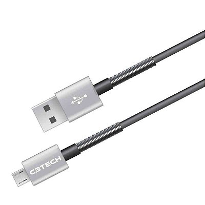 Cabo USB-Micro USB C3Tech CB-1000GY 1.5M Reversivel