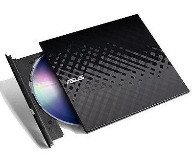 Leitor e Gravador Externo Asus Slim SDRW-08D2S-U CD/DVD Usb