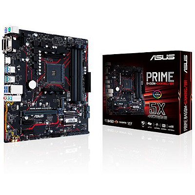 Placa Mãe Asus Prime B450m-Gaming/Br AM4 mATX DDR4