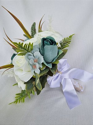 Buquê de Noiva Cerimonial em tons de Verde