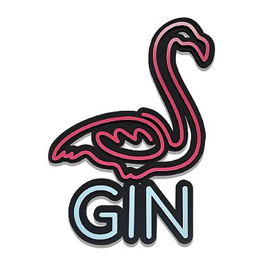 Decorativo Neon Gin Flamingo