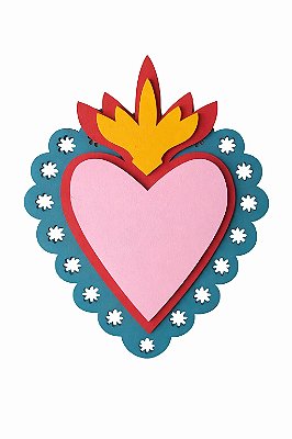 Decorativo de Parede Corazón Fuego