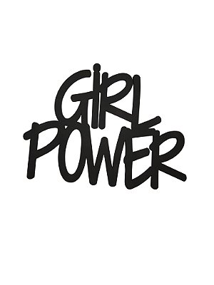 Frase de parede Girl Power