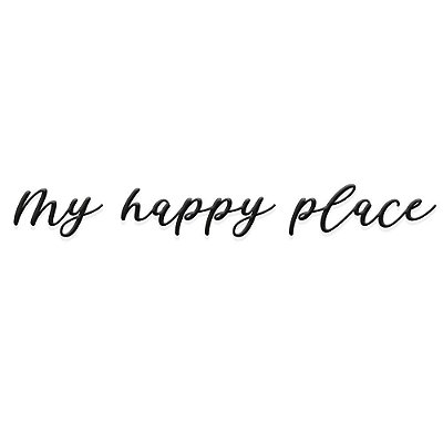 Frase de parede My happy place