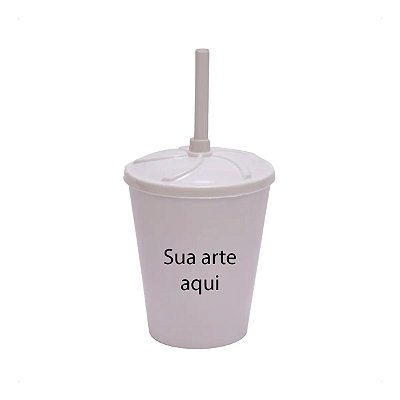 50 Copos twister 200ml personalizados c/ tampa