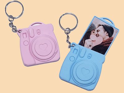 5 chaveiros camera personalizados