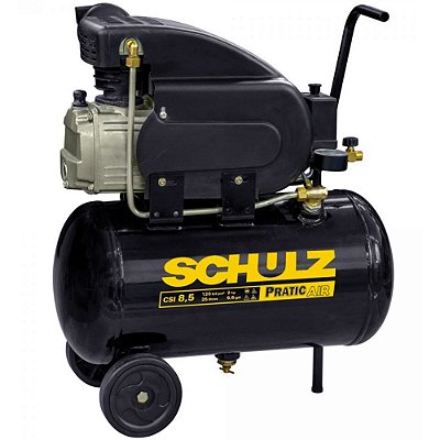 Motocompressor Schulz CSI 8.5/25 Pratic Air - 8,5pcm 25L 120psi - 110V (915.0393-0)