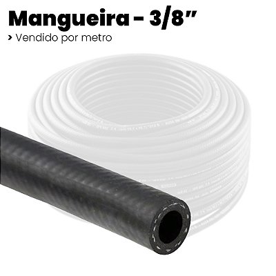 Mangueira Compressor Borracha Plastic - 300psi - 3/8 - Por Metro