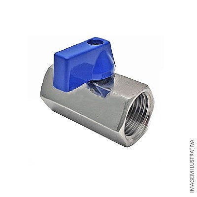 Valvula Esfera Alavanca Mini Fluir Reforçada - 1/4 FF