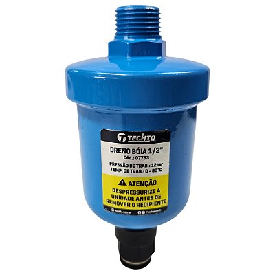 Dreno / Purgador Tipo Boia Techto - 1/2 NPT