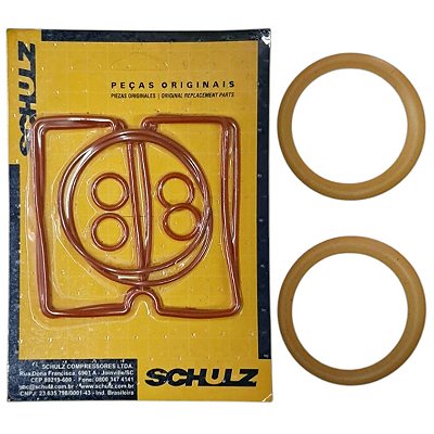 Kit Juntas + Anéis Compressor Schulz CSD 10 / Chiaperini MC 10 BPO / Motomil CMO 8
