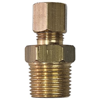 Conexão Reta em Latão - 3/8 M x 1/4 A - NPT (721040)