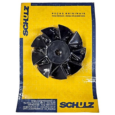 Ventoinha Ventilador Compressor Schulz CSD 5 - V1 e V3 - Kit 2un. (028.0586-0/AT)