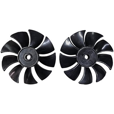Ventoinha Ventilador Compressor Schulz CSD 9 / CSD 10 - Kit 2un. (028.0588-0/AT)