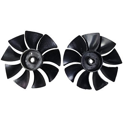 Ventoinha Ventilador Compressor Schulz CSD 9 / CSD 10 - Kit 2un. (028.0588-0/AT)