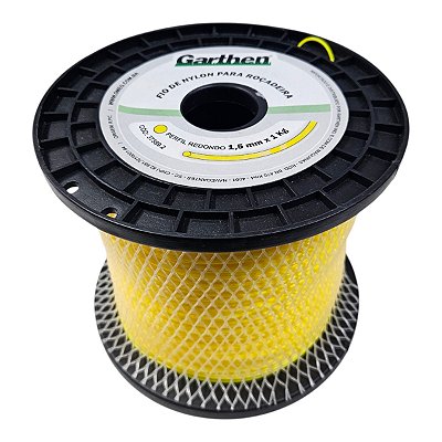 Carretel Fio de Nylon Garthen - Amarelo - Perfil Redondo - 1.5mm - 1kg (37589.2)