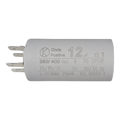 Capacitor Permanente - Onda Positiva - 400V - 12uF - Terminal
