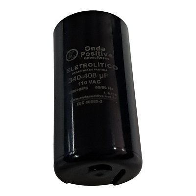 Capacitor Eletrolítico de Partida - Onda Positiva - 110V - 340/408uF