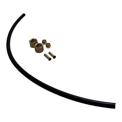 Kit Tubo Nylon para Válvula de Alívio do Compressor - 1/4 Pol (6,35mm) x 30cm