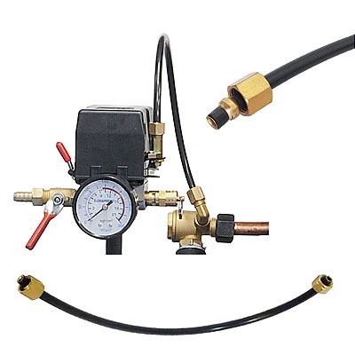 Kit Tubo Nylon para Válvula de Alívio do Compressor - 1/4 Pol (6,35mm) x 30cm