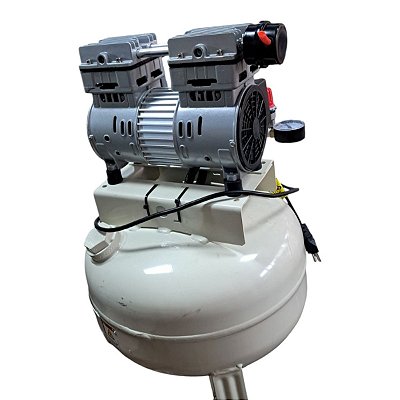 Compressor Odonto Schulz CSD 5/30 - 5pcm 30L 120psi - 110V - Isento de Óleo (Seminovo)