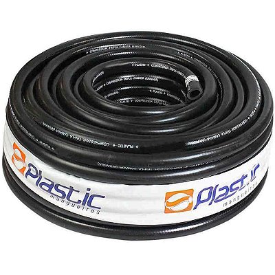 Rolo Mangueira Compressor Borracha Plastic - 300psi - 100m - 1/2 (MB12)