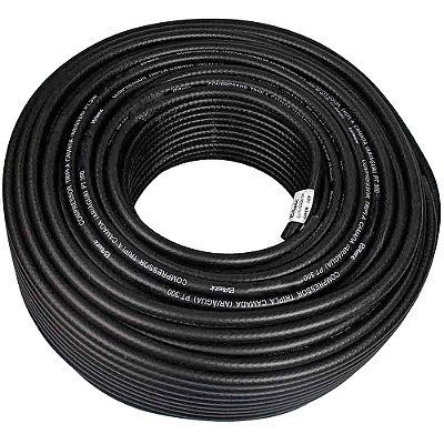 Rolo Mangueira Compressor Borracha Plastic - 300psi - 50m - 3/8 (MB38)