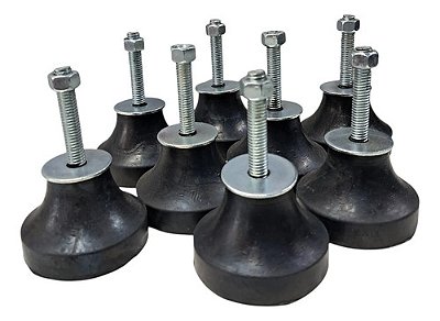 Kit 8x - Amortecedor Odin Micro III - Parafuso 3/8 - Carga 100kg (613205)