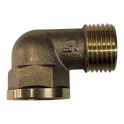 Cotovelo M x F - Latão - 1/2 BSP = Ø20,8mm