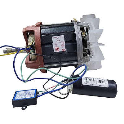 Motor Monofásico Motomil 2CV 2P 220V - CMV 10PL (Rotor + Estator + Capacitor)