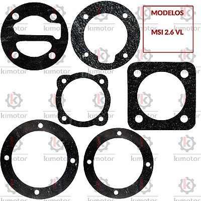 Jogo de Juntas Compressor Schulz MSI 2.6 VL - PLL (830.0585-8)
